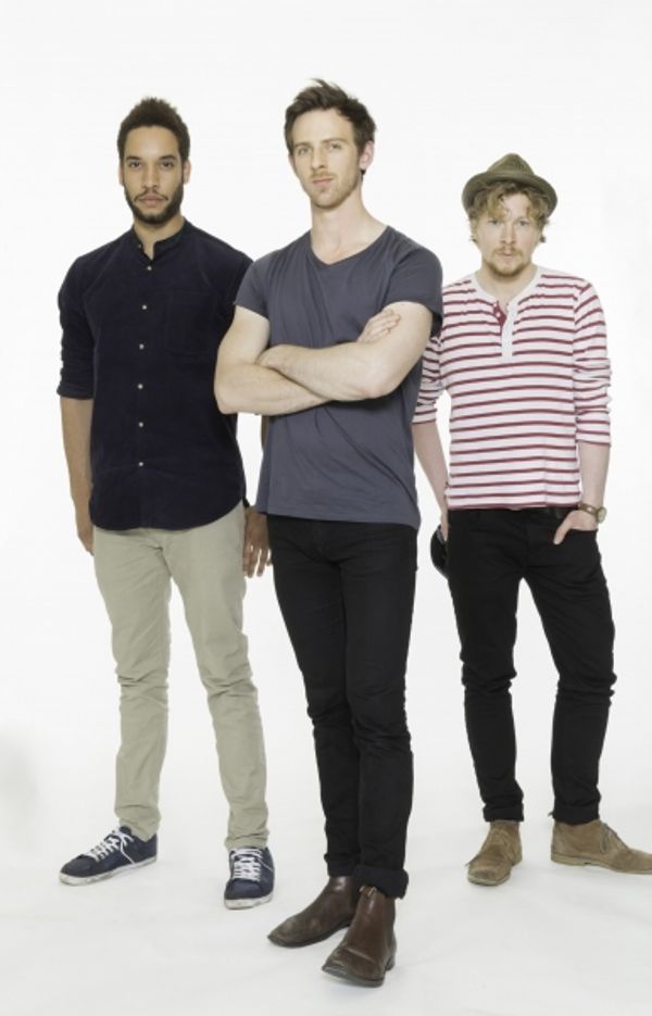 Royce Pierreson (Mr Wickham), James Northcote (Mr Darcy) and Adam Buchanan (Mr Bingle Photo