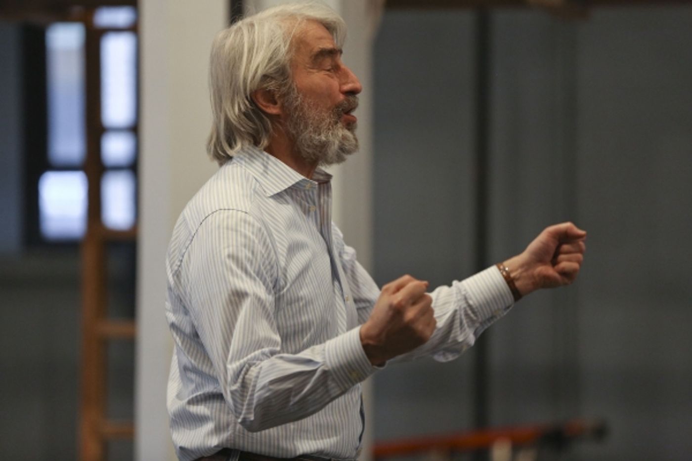 Photo Flash: Jesse Tyler Ferguson, Sam Waterston & More in Rehearsal for Shakespeare in the Park's THE TEMPEST  Image
