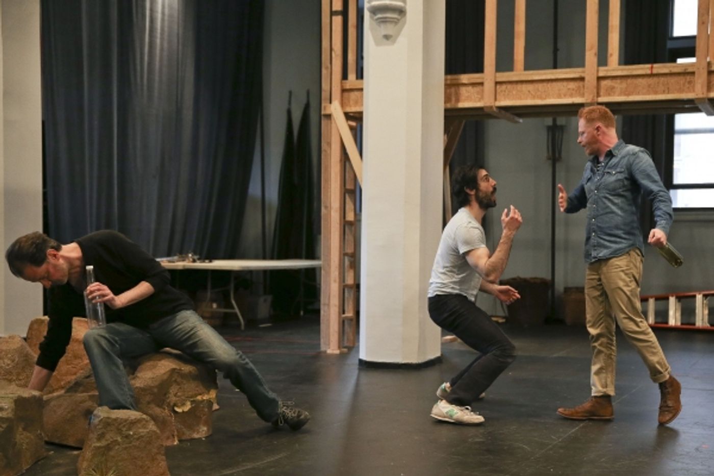 Photo Flash: Jesse Tyler Ferguson, Sam Waterston & More in Rehearsal for Shakespeare in the Park's THE TEMPEST  Image