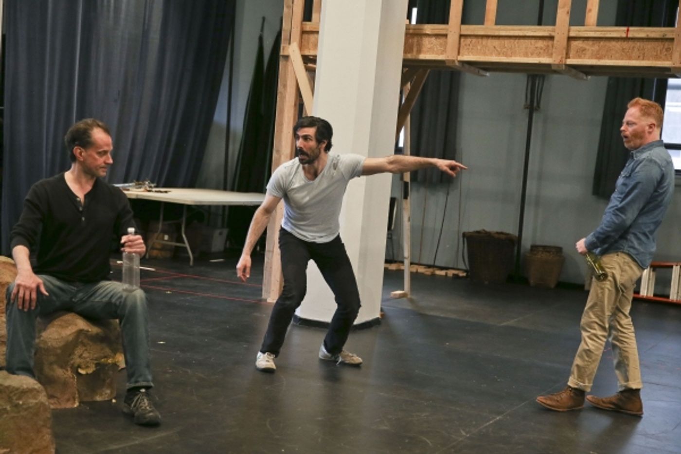 Photo Flash: Jesse Tyler Ferguson, Sam Waterston & More in Rehearsal for Shakespeare in the Park's THE TEMPEST  Image