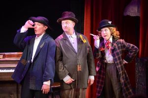 Owen Pelesh, Scott Langdon and Ellie Mooney. Photo by Sabina Louise Pierce. Photo