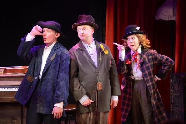Owen Pelesh, Scott Langdon and Ellie Mooney. Photo by Sabina Louise Pierce. Photo