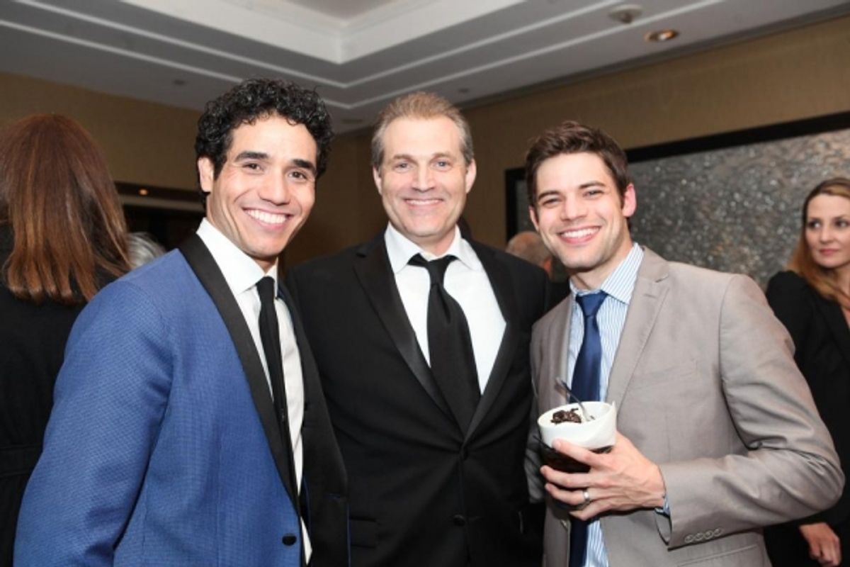 Adam Jacobs, Marc Kudisch, Jeremy Jordan at 