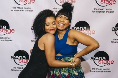 Actresses from THE BLOOD QUILT Meeya Davis and Nikiya Mathis Photo