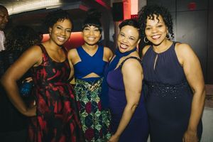 Director Kamilah Forbes with Nikiya Mathis, Caroline Clay and Tonye Patano Photo