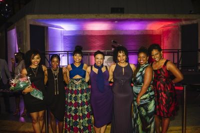 The cast of THE BLOOD QUILT: Meeya Davis, Afi Bijou, Nikiya Mathis, Caroline Clay and Photo