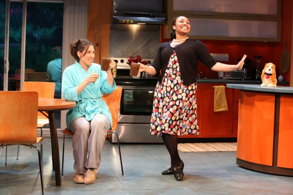 Farah Alvin as Pam and Natalie Venetia Belcon as Phyllis at 