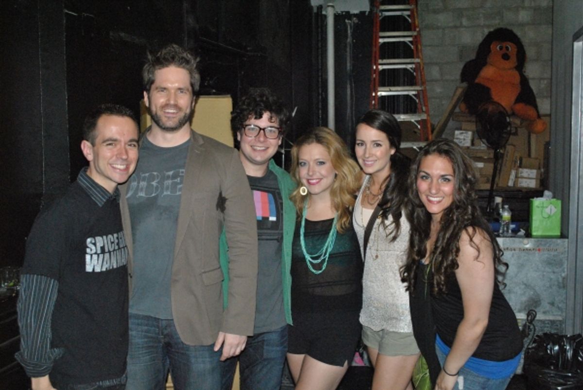 Benjamin Rauhala, Aaron Ramey, Will Blum, Emily Afton, Hannah Elless and Jillian Soares at 