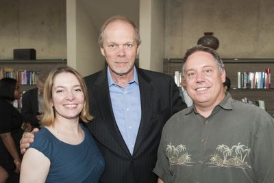 Arena Stage Executive Director Edgar Dobie (center) with event attendees Photo