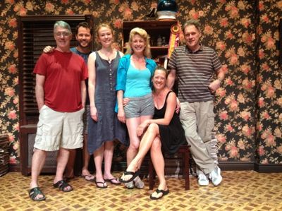 Michael Rupert, Matthew Humphries, Gretchen Hall, Leslie Hendrix, Karen Ziemba and Mi Photo