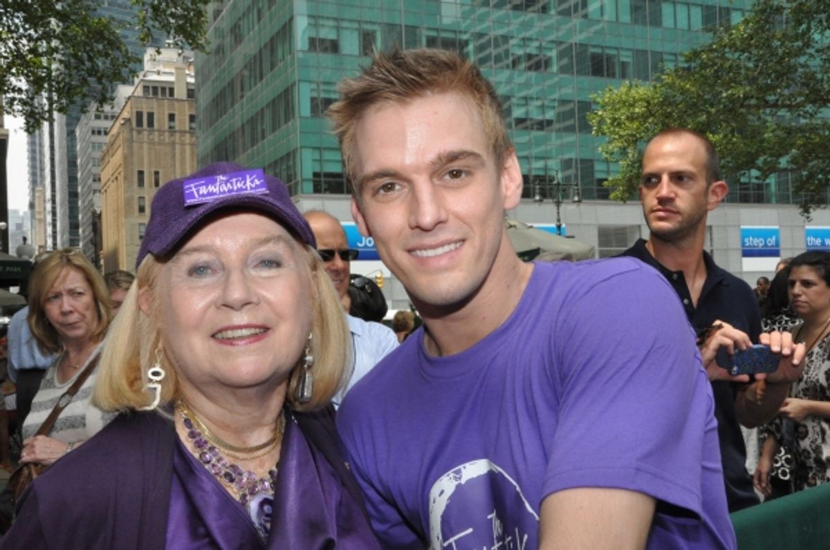 Pat Addiss and Aaron Carter at 