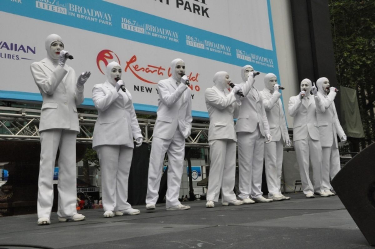 Voca People-Omar Shaish, Jacob Schneider, Christopher David Lukos, Mark Martin, Tiago Grade, Chelsey Keding, Emily Dremnam, Adi Kozlovsky, Bryant  Vance and Christine Paterson at 