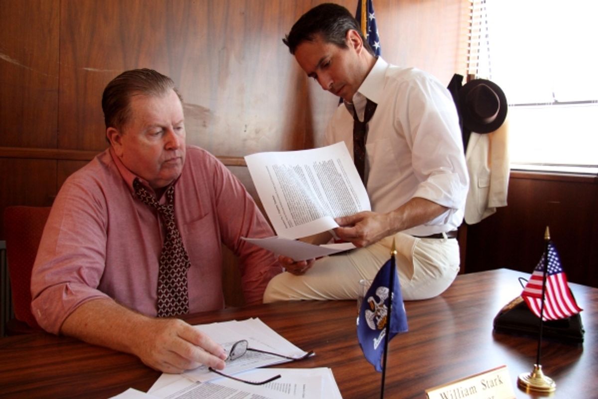 Thomas Evans and Gordon Carmadelle at 