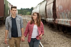 Robert Head as Ren McCormack & Claire Flatz as Ariel Moore Photo