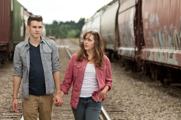 Robert Head as Ren McCormack & Claire Flatz as Ariel Moore Photo