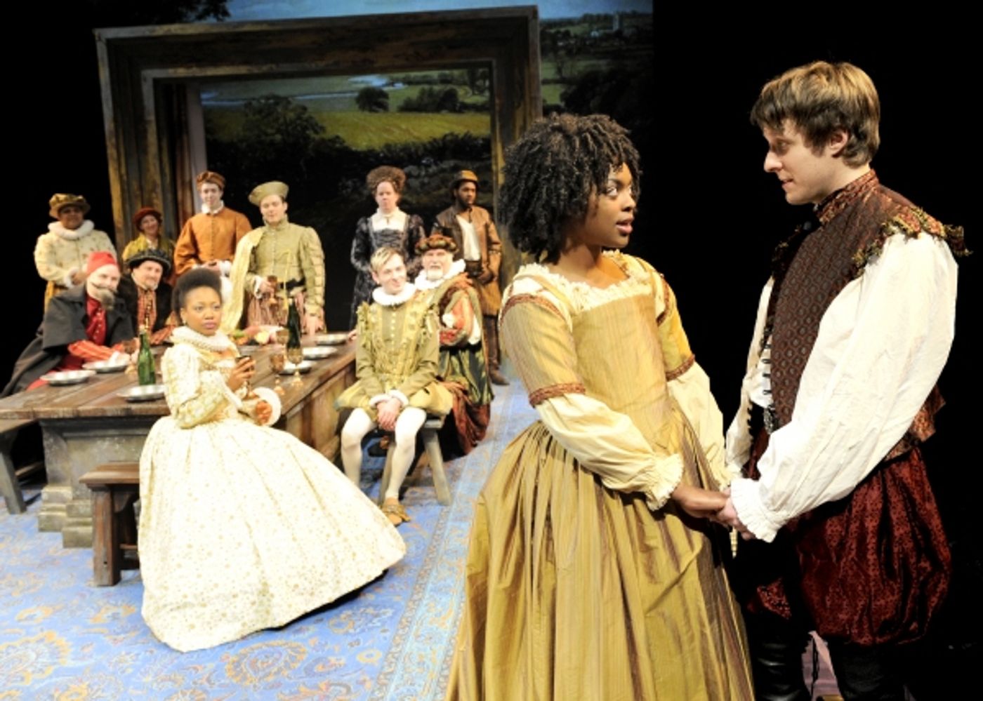 Photo Flash: Sneak Peek at Matt Mueller and Ericka Ratcliff in CST's TAMING OF THE SHREW, Opening 7/29 Photo Flash: Sneak Peek at Matt Mueller and Ericka Ratcliff in CST's TAMING OF THE SHREW, Opening 7/29 Image