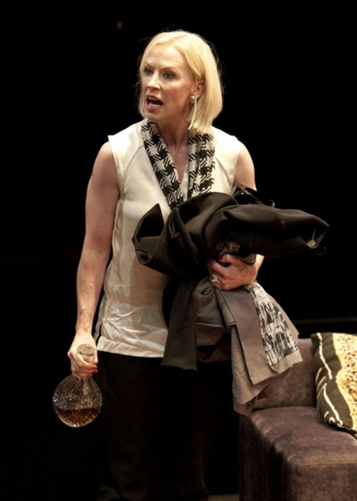 Caitlin Muelder as Annette Raleigh in the San Diego Premiere of God of Carnage by Yasmina Reza, translated by Christopher Hampton and directed by Richard Seer, July 27 - Sept. 2, 2012 at The Old Globe. Photo by Henry DiRocco. at 