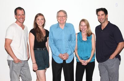 Darren Pettie, Sarah Sokolovic, John Cullum, Amy Ryan & David Schwimmer
 Photo