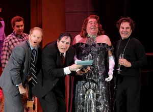 Jesse Tyler Ferguson, Richard Kind, Gary Beach and Roger Bart Photo