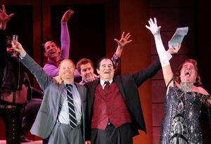 Jesse Tyler Ferguson, Roger Bart, Richard Kind and Gary Beach Photo