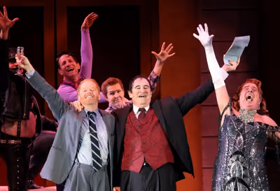 Jesse Tyler Ferguson, Roger Bart, Richard Kind and Gary Beach Photo