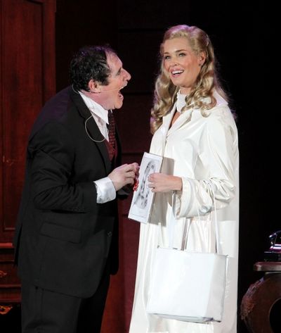 Richard Kind and Rebecca Romijn Photo