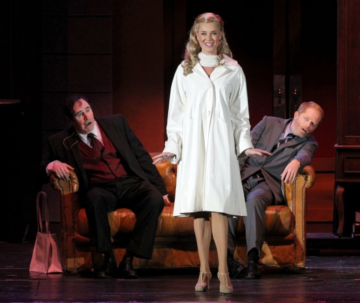 Richard Kind, Rebecca Romijn and Jesse Tyler Ferguson at 