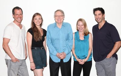 Darren Pettie, Sarah Sokolovic, John Cullum, Amy Ryan & David Schwimmer Photo