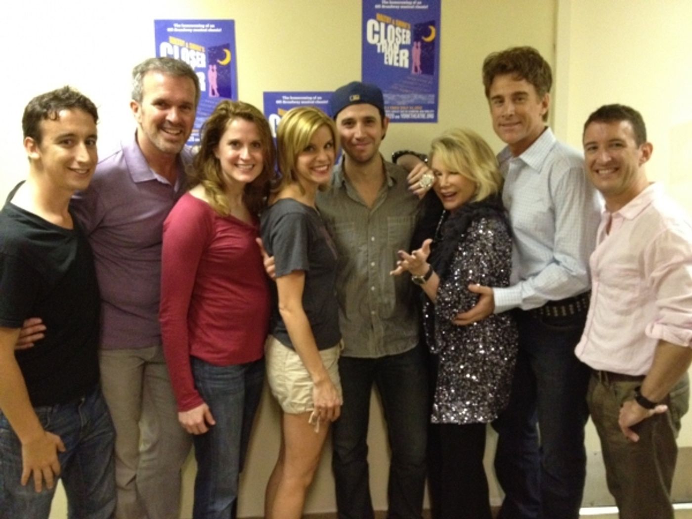Photo Flash: Santino Fontana and Joan Rivers Visit CLOSER THAN EVER  Image