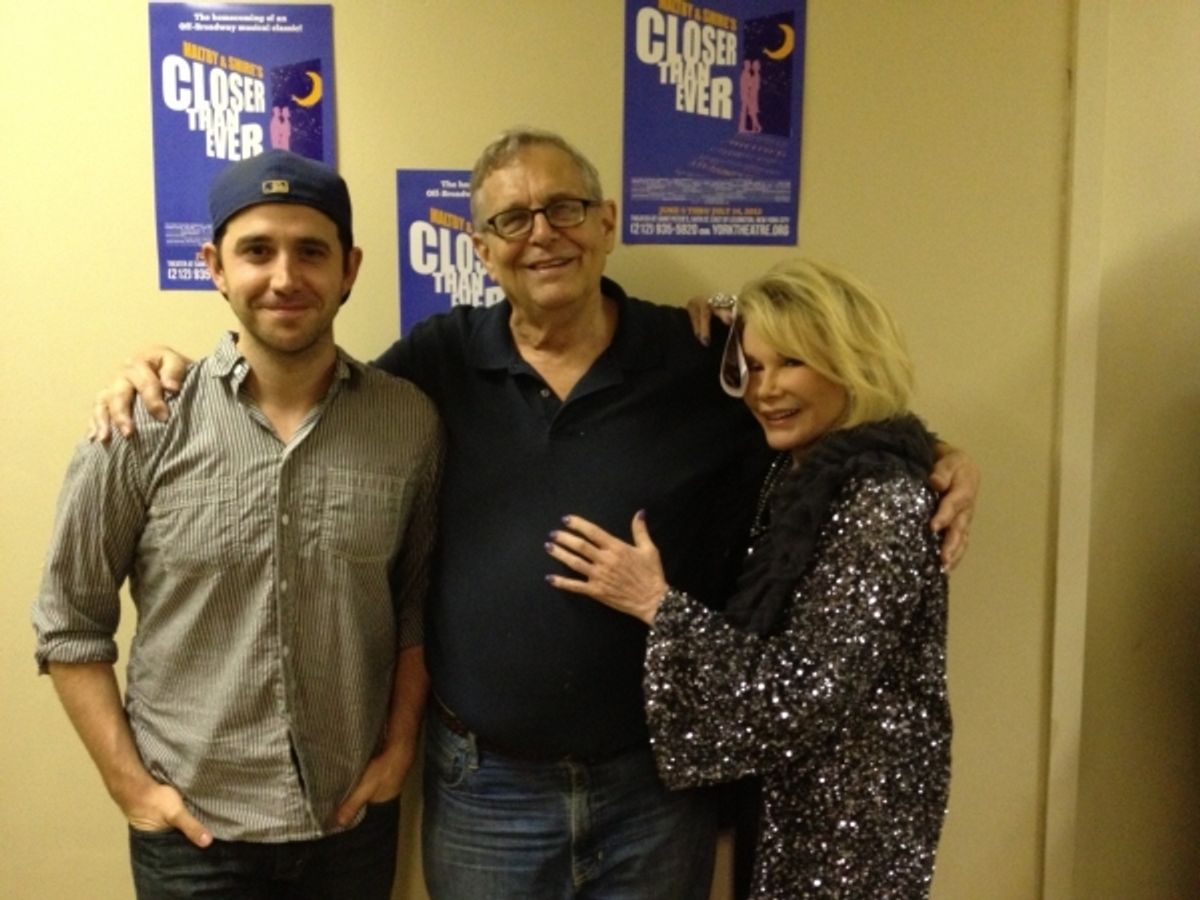 Santino Fontana, Richard Maltby, Jr and Joan Rivers  at 