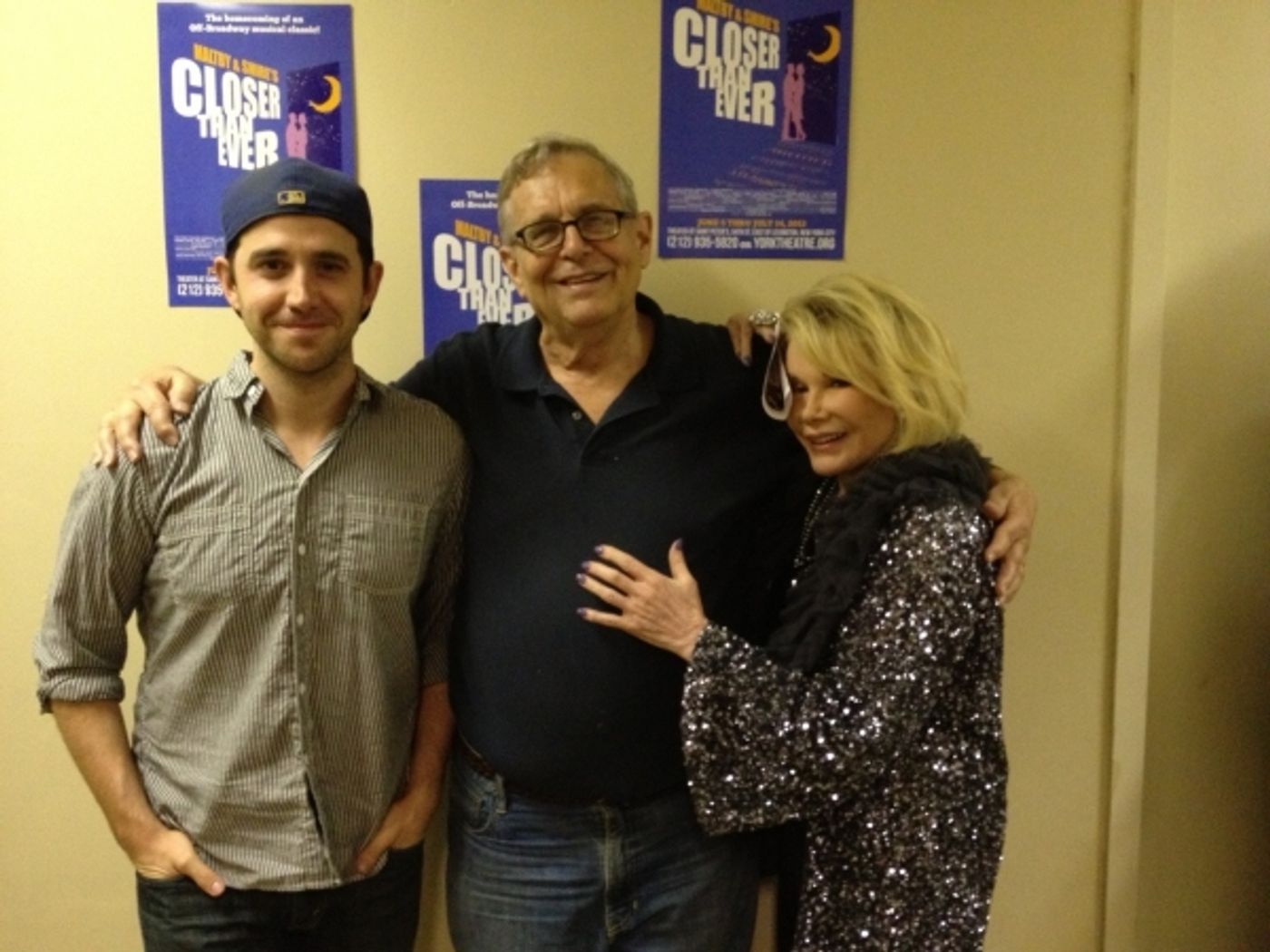 Photo Flash: Santino Fontana and Joan Rivers Visit CLOSER THAN EVER  Image