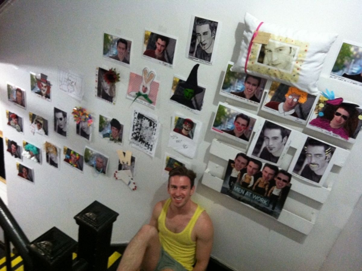 Stephen Carrasco by the Display Wall at 