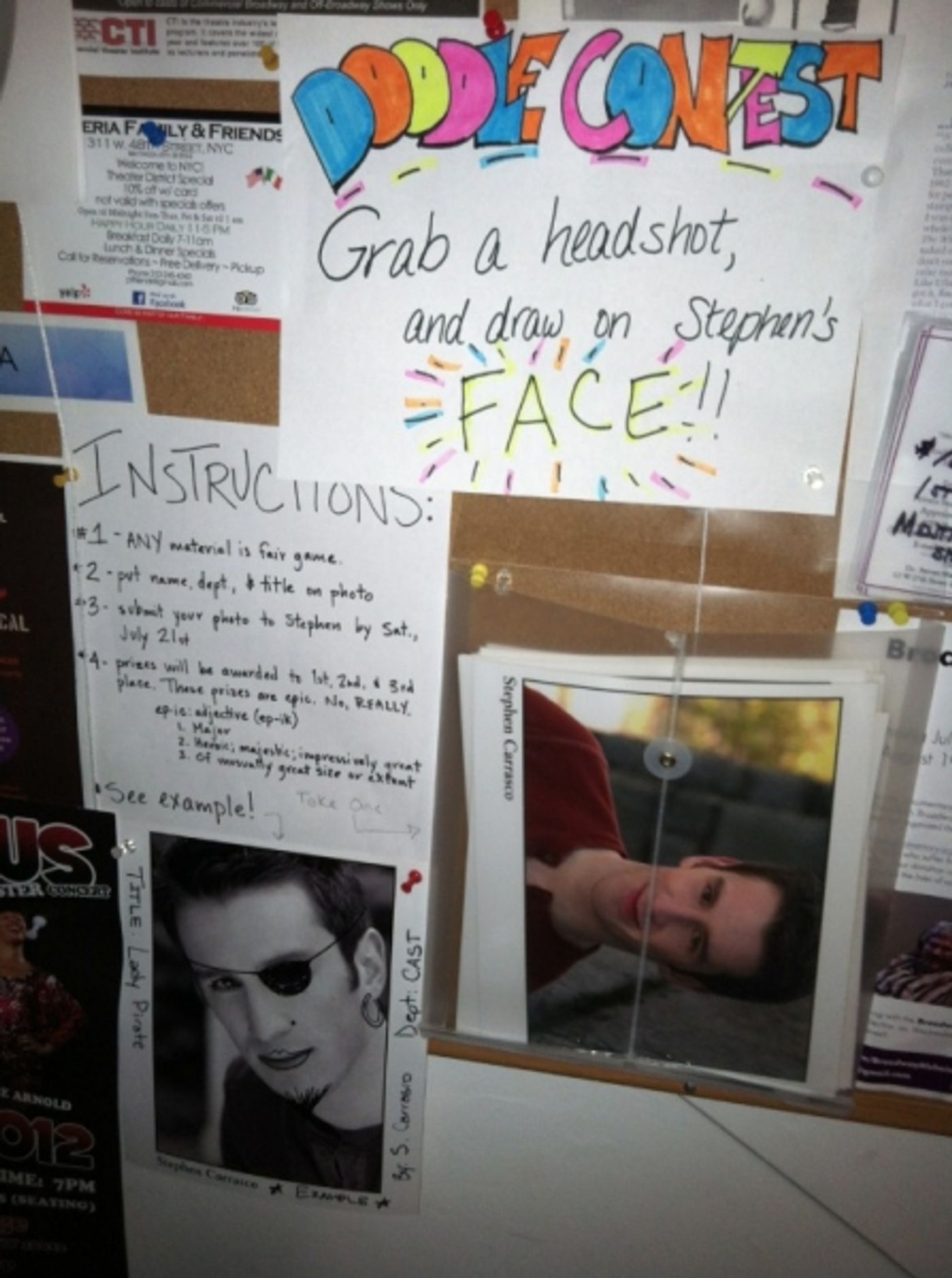 Photo Flash: GHOST on Broadway's Stephen Carrasco Doodle Contest Entries!  Image