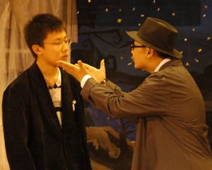 Alex Chi as Colonel Mustard and David Ding as Mr. Stapleton Photo