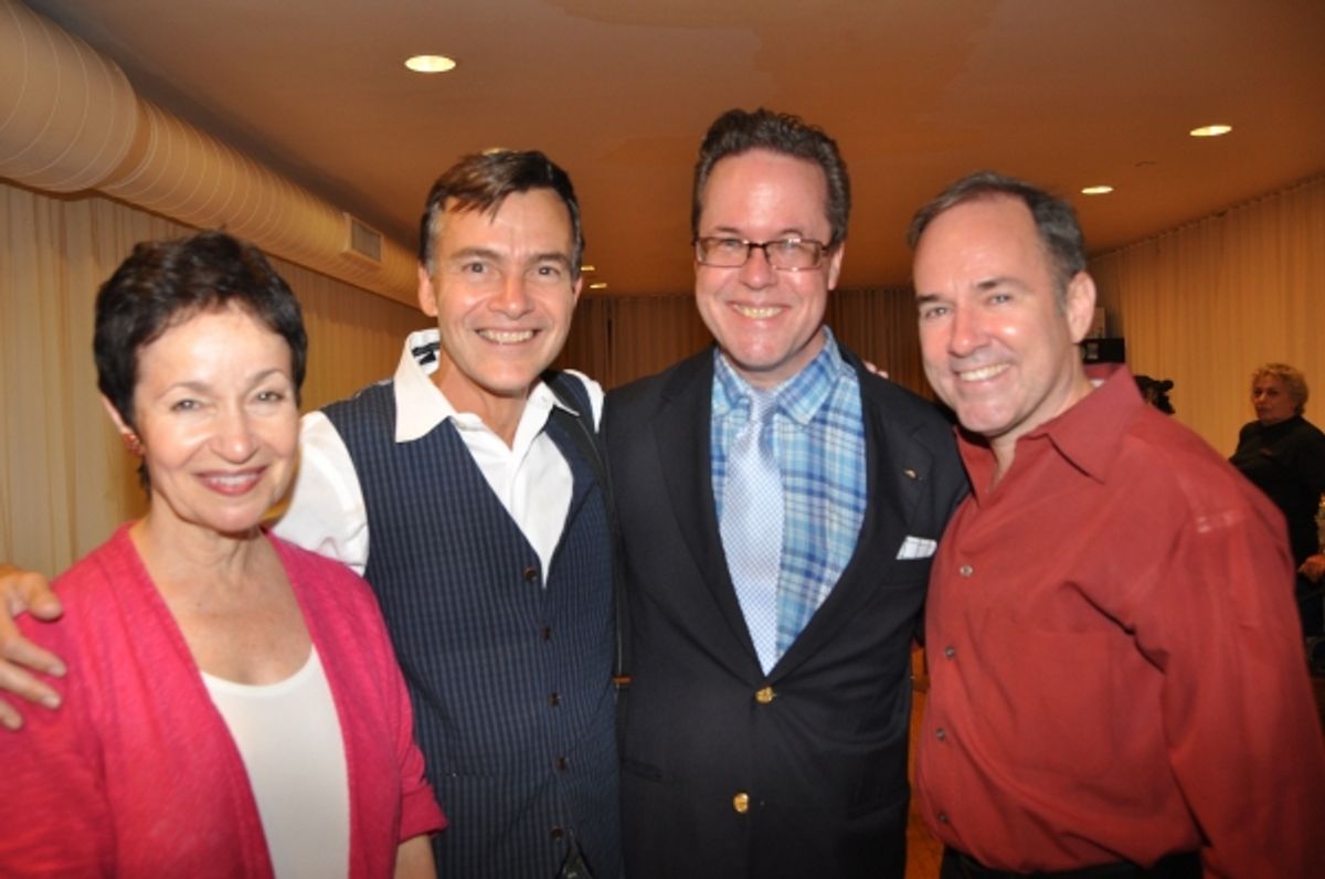 Lynn Ahrens, William Schemerhorn, Dan Dutcher and Stephen Flaherty at 