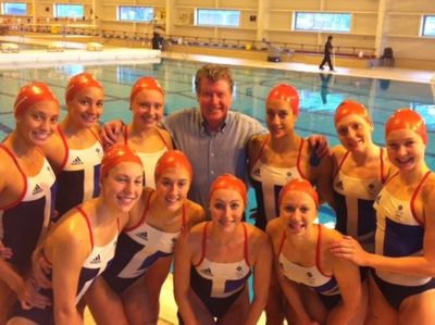 Michael Crawford and swimming team Photo