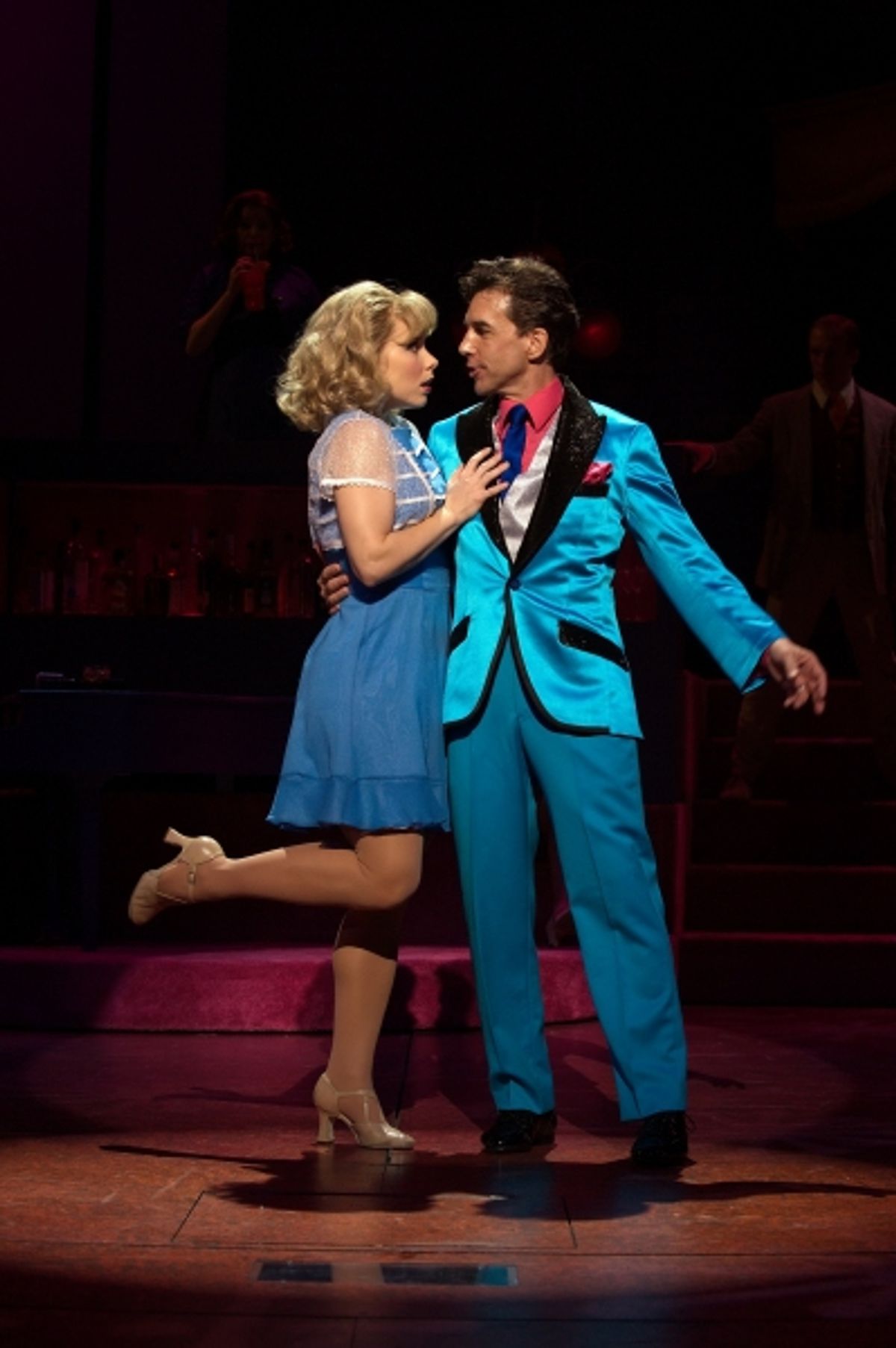 Buddy Love and Stella Purdy in blue. at 