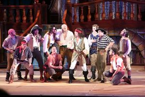 Hunter Foster and the cast of PIRATES!
 Photo