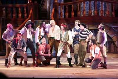 Hunter Foster and the cast of PIRATES!
 Photo