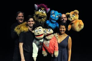 Don Knoblauch, Trekkie Monster, Bad Idea Bear, Stewart Bender and Bad Idea Bear; Cody Photo