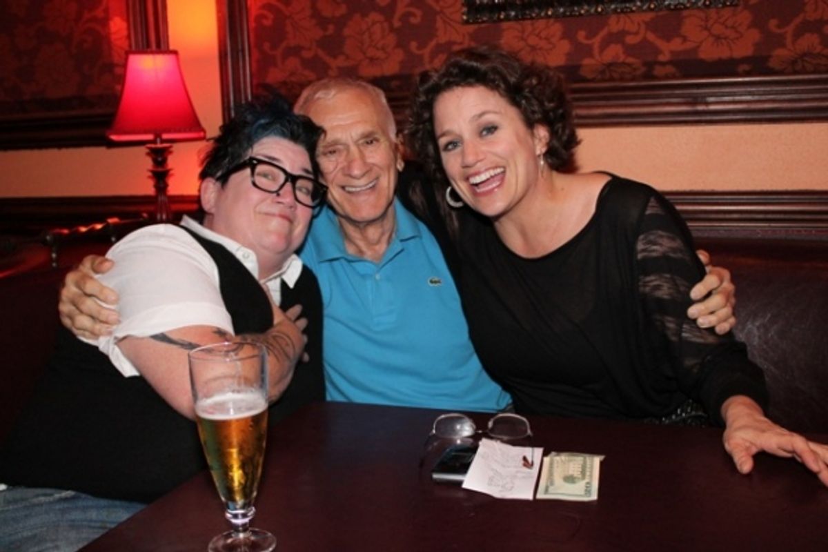 Lea Delaria, Dick Latessa, Cady Huffman at 