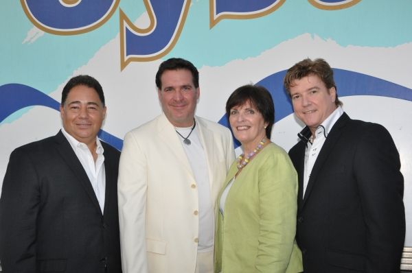 Daniel Rodriguez, Michael Amante and Andy Cooney with Maureen A. Fitgerald (Town of O Photo