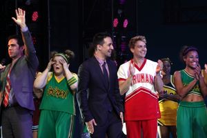 Andy Blakenbuehler, Ryann Redmond, Lin-Manuel Miranda & Neil Haskel with Ensemble Cast @ BroadwayWorld Andy Blakenbuehler, Ryann Redmond, Lin-Manuel Miranda & Neil Haskel with Ensemble Cas Photo