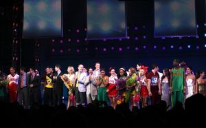 Ensemble Cast with Andy Blankenbueher, Lin-Manuel Miranda, Tom Kitt, Amanda Green, Jeff Whitty, & Alex Lacamoire @ BroadwayWorld Ensemble Cast with Andy Blankenbueher, Lin-Manuel Miranda, Tom Kitt, Amanda Green, J Photo