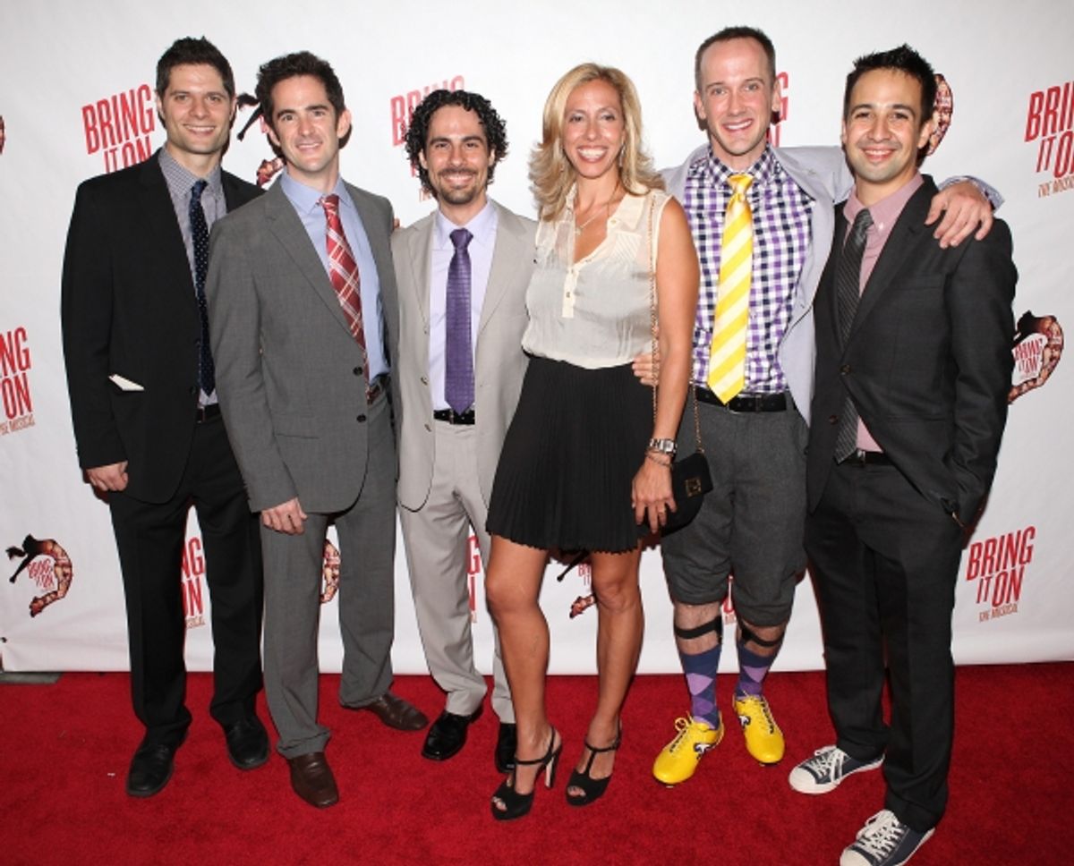 Andy Blankenbuehler & Amanda Green & Jeff Whitty & Lin-Manuel Miranda at 