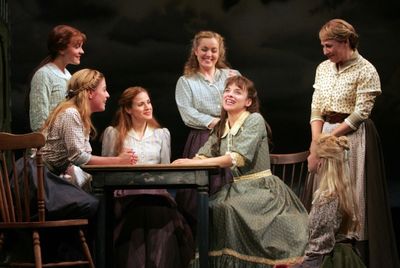 Jenn Gambatese with the Cast Photo