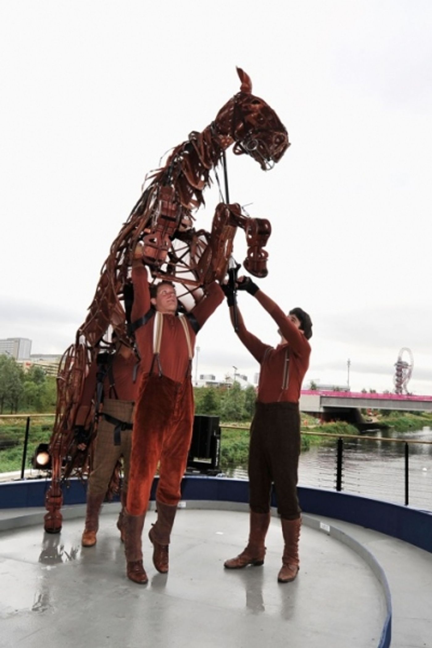 Photo Flash: Cast of WAR HORSE Visits the Olympic Park  Image
