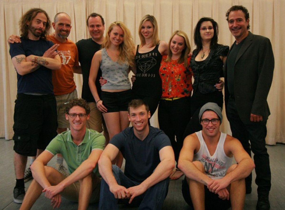 Billy Butler, Dane Leeman, Dan Cooney, Ashley Kate Adams, Maggie Politi, Megan Kane, Rachel Knein, Tony Spinosa, Wade Elkins, Derek Carley and Bradley Gale (Gay Bride of Frankenstein) at 