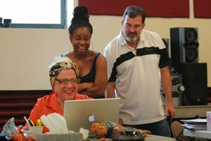 Camille Saviola, Shyko Amos and Tom Coash (Veils) Photo