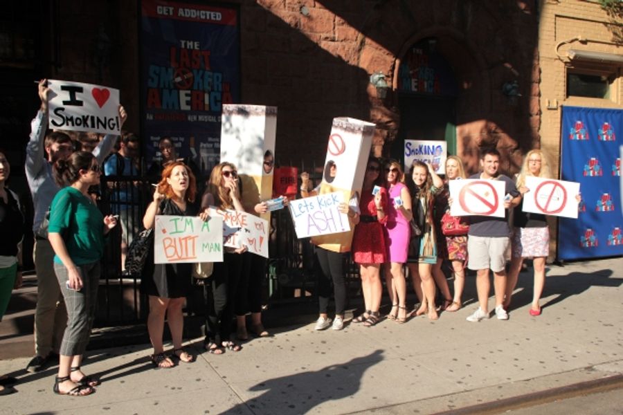 Photo Coverage: THE LAST SMOKER IN AMERICA Opening- Arrivals and Curtain Call! Image